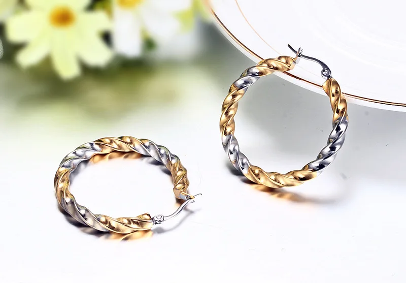 Женские серьги кольца из нержавеющей стали в стиле панк|hoop earrings for women|hoop earringswholesale