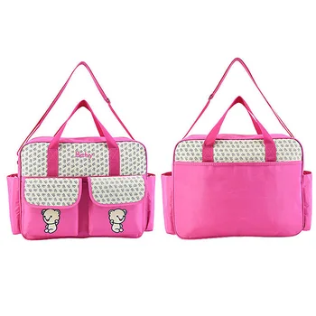 

40*12*31cm Fashion Mommy Handbag Cartoon Print Waterproof Travel Diaper Bags Maternity Nappy Bag