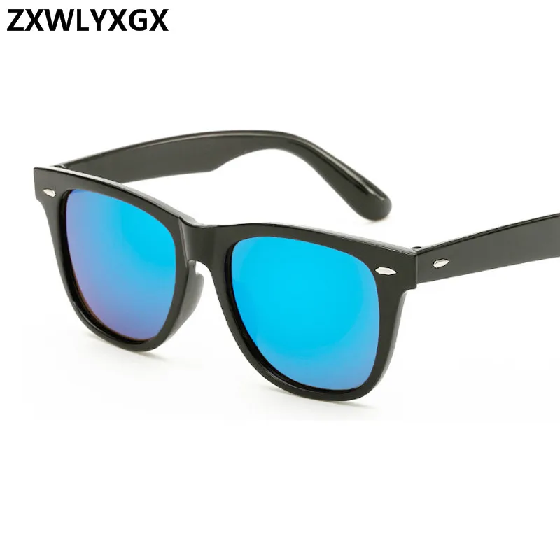 

ZXWLYXGX New Fashion Unisex Vintage Lens Sunglasses mens Women Brand Designer Rivets Design Retro Sun glasses gafas oculos