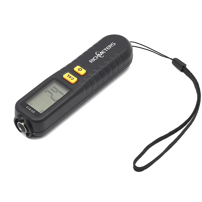 

GY910 Digital Coating Thickness Gauge 1 micron/0-1300 Car Paint Film Thickness Tester Meter Measuring FE/NFE Russian Manual