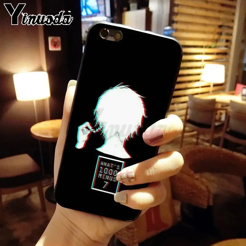 Yinuoda Токийский вурдалак аниме Kaneki Ken мягкий силиконовый черный чехол для телефона для iPhone X XS MAX 6 6s 7 7plus 8 8Plus 5 5S SE XR