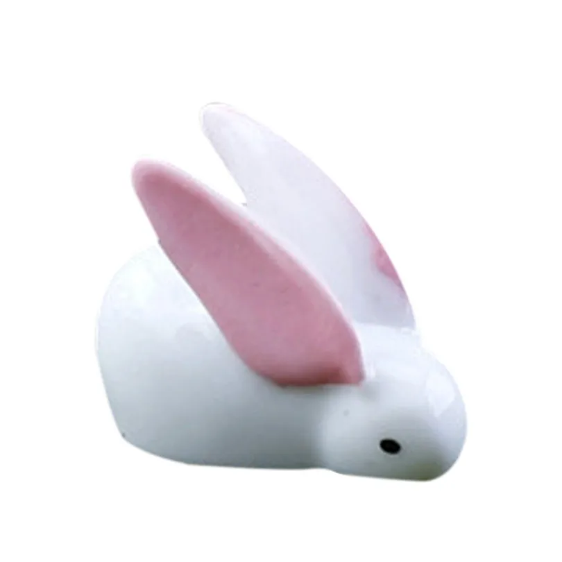 10PcsSet Figurines Happy Easter Eggs Rabbit Cute Bunny Chick Mini Resin Garden Decorations home Decor #3m27 (12)