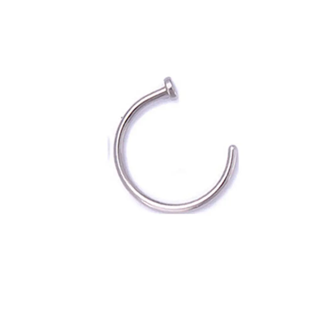 

Fashion Trendy Nose Ring Hoop Allergy-free 316L Stainless Steel Nose Ring Stud Body Piercing Jewelry for Women