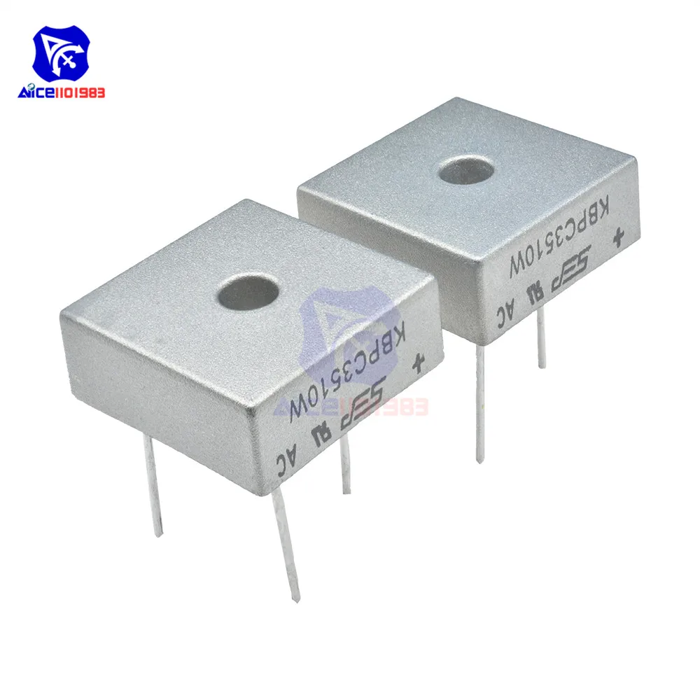 Bridge Rectifier Diode 5PCS/Lot SIP-4 KBPC3510W 35A 1000V Single Phase Silicone Bridge Rectifier Original Integrated Circuit diode bridge rectifier rectifier diodes electrical rectifier diodes