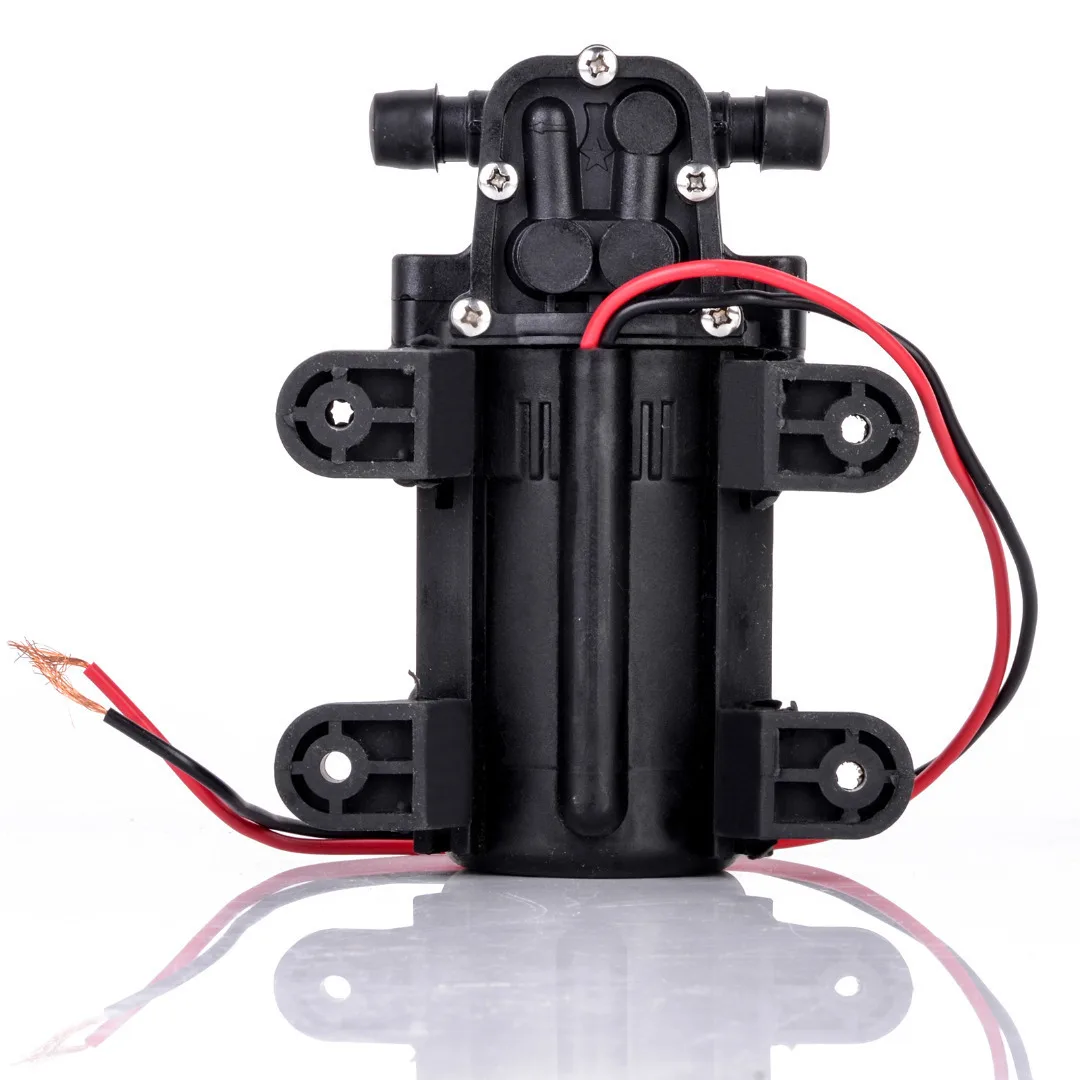 Durable DC 12V 70 PSI Agricultural Electric Water Pump Mayitr Black Micro High Pressure Diaphragm Water Sprayer Pumps 3.5L / min