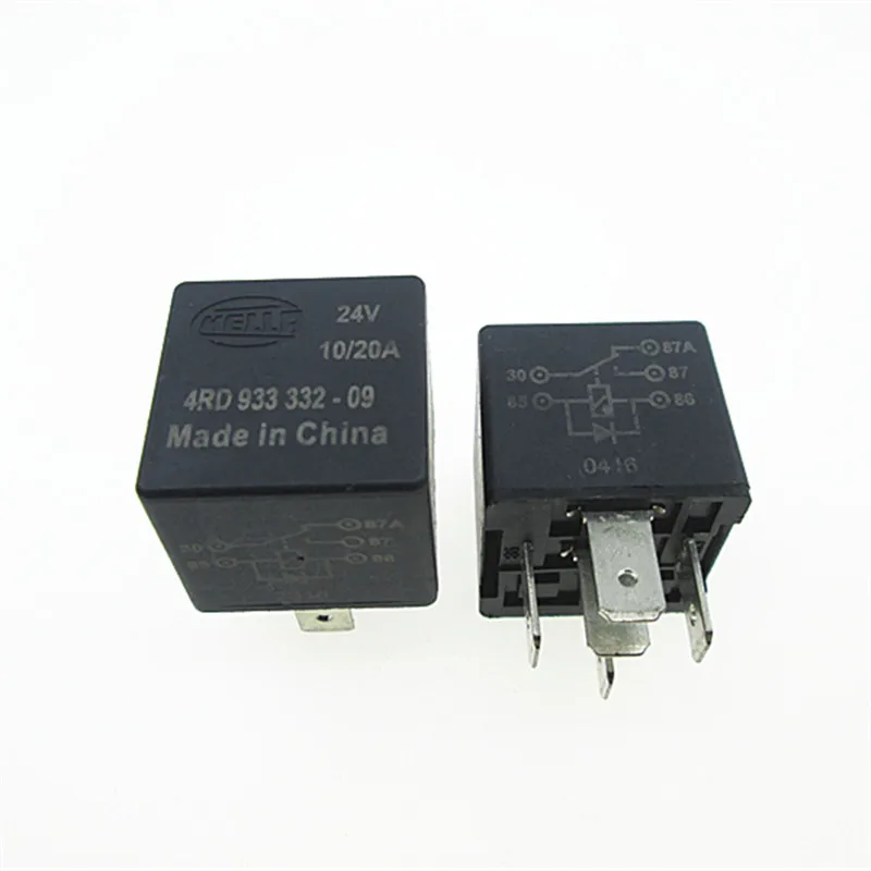 Автомобильное реле 4RD 933 332 09 24V 4RD933332 24VDC DC24V 5PIN 5 шт./лот|lot stickers|relay specificationsrelay socket |