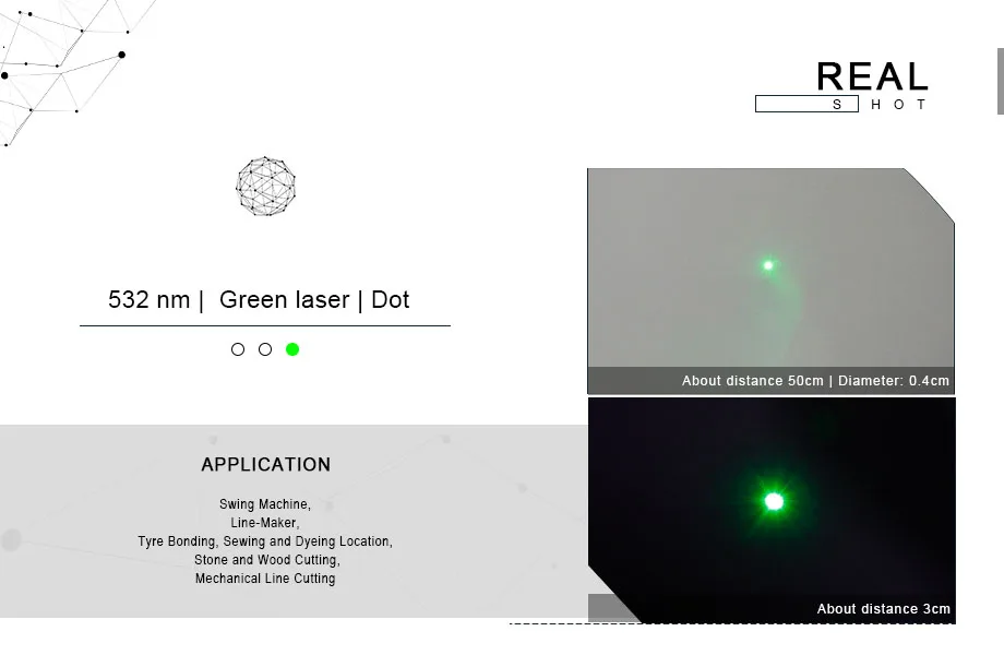 Промышленный/лабораторный 3V DC 532nm зеленый лазер 5mW точечный модуль с DIY Fun|laser 5mw|laser