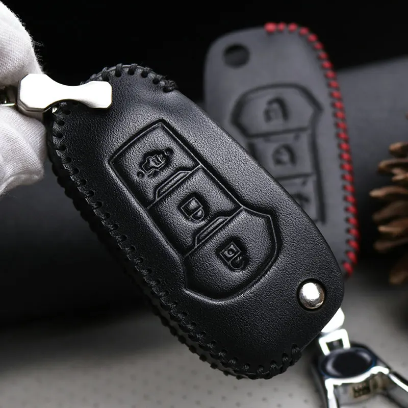 Корпус автомобильного ключа дистанционного управления из натуральной кожи