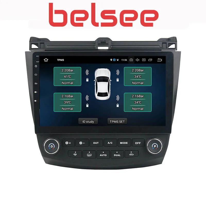 Belsee для Honda Accord 7 2003 2004 2005 2006 2007 Android 9,0 автомобильный Радио dvd-плеер навигация gps стерео головное устройство Восьмиядерный HD