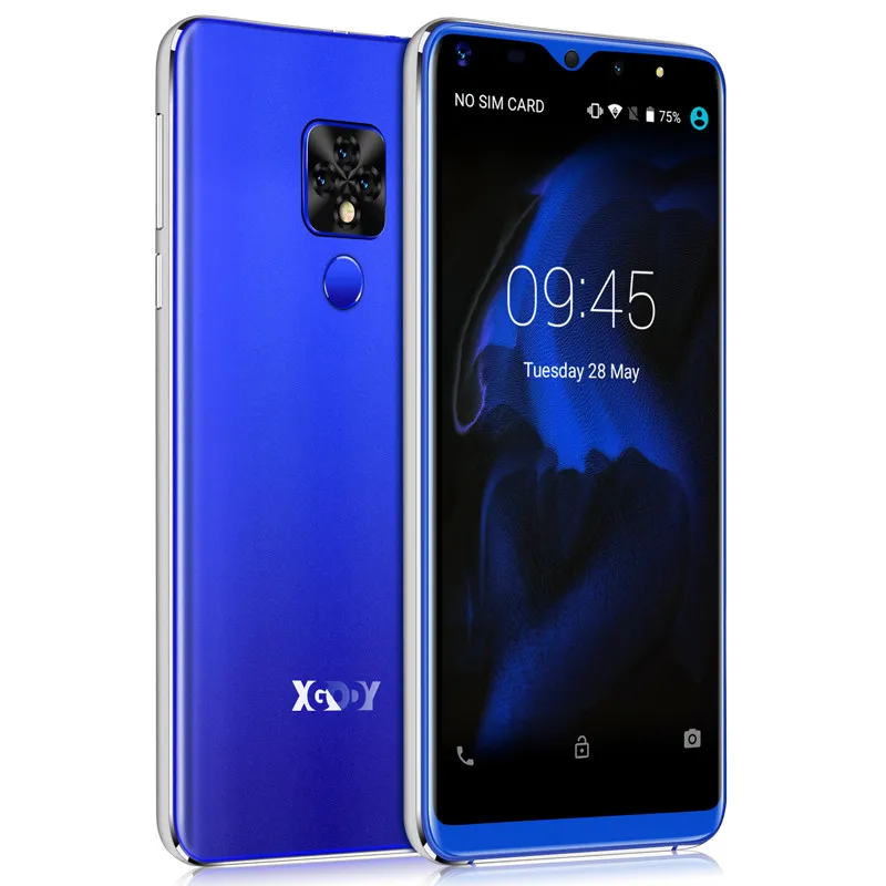 XGODY mate 20 мини смартфон Face ID Android 9,0 5," 18:9 3g полноэкранный мобильный телефон 1 Гб+ 16 Гб четырехъядерный 5Мп камера мобильный телефон - Цвет: Blue