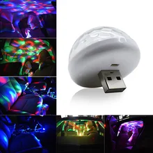 Для внутреннего оформления автомобиля неоновый светлый цветной светодиод USB RGB украшение музыкальная лампа автомобиль Стайлинг