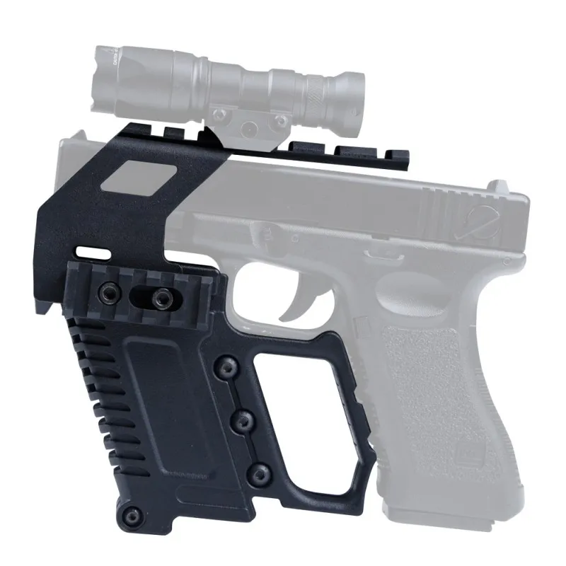 التكتيكية دليل قاعدة تحميل جهاز كيت السكك الحديدية مقبض الجبهة غطاء مقبض الادسنس مسدسات الهواء جبل ل G17 G18 G19 التكتيكية دليل قاعدة تحميل جهاز كيت السكك الحديدية مقبض الجبهة غطاء مقبض الادسنس مسدسات الهواء جبل ل G17 G18 G19