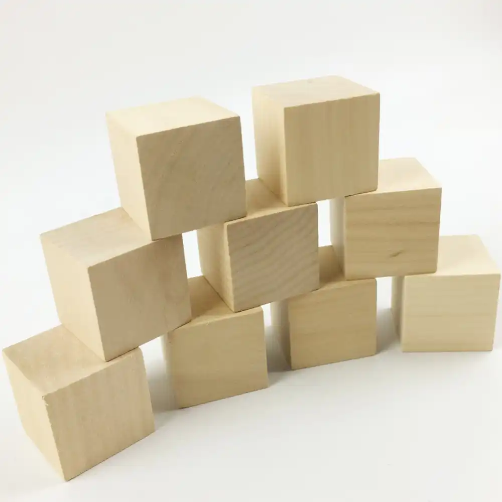 large wooden square blocks