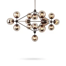 Industrial Vintage Loft Chandelier Lighting Living Room Kitchen Glass Ball Lampshade Lustre Shop Restaurant Decor Hanging Lamp Industrial Vintage Loft Chandelier Lighting Living Room Kitchen Glass Ball Lampshade Lustre Shop Restaurant Decor Hanging Lamp