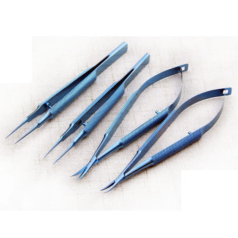 

Stainless steel/Titanium alloy instruments set forcep needle holder scissor Ophthalmic instruments