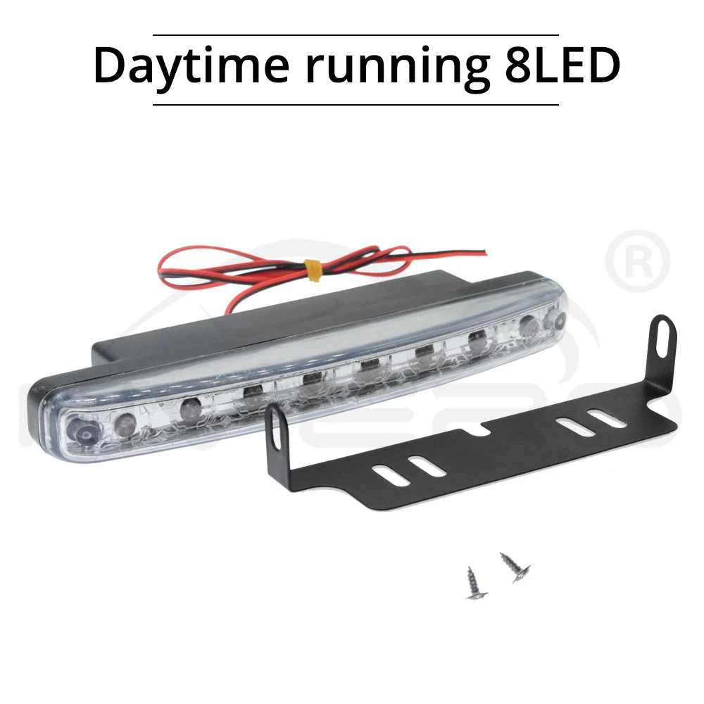 Автомобильный светодиодный дневной ходовой светильник 8 СВЕТОДИОДНЫЙ DRL противотуманный светильник s водонепроницаемый яркий белый авто прочный DC 12 В Головной фонарь парковочная лампа