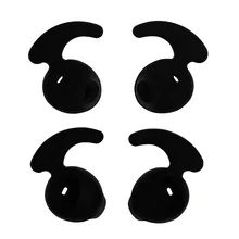 2 пары черных силиконовых Сменных Вкладышей для samsung Galaxy S7edge S7 S6 S6edge уровень U EO-BG920 Bluetooth наушники