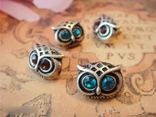 

Fashion Hot Selling New Style Retro Silver Cute Lovely Big Eye Owl Earrings E14