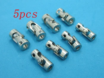

5pcs Metal Universal Joint Coupling Steering Joint Shaft Motor Connecting Axle Joint Spare Parts for RC Car/Boat Model Parts