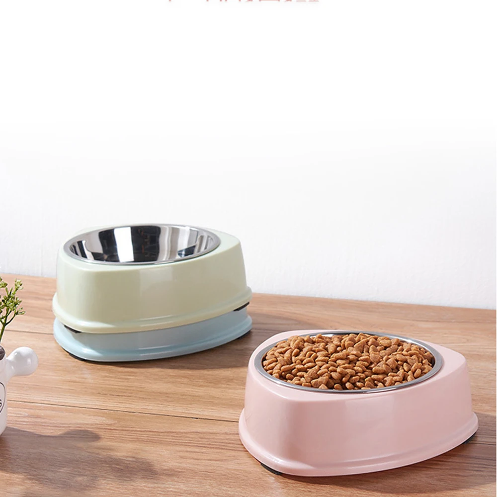 

1PC Cute Stainless Steel Dog Feeder Drinking Bowls 4 Style Non-slip Pet Bowls Dog Food Bowl Pet Cat Feeder Supplies 29