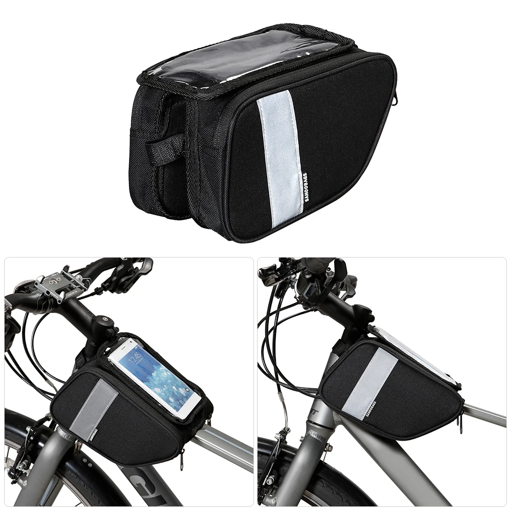 SAHOO Bicycle Bags Waterproof Touch Screen Cycling Bike Front Frame Bag ...