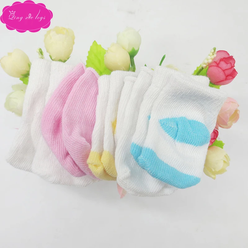 

Doll accessories Soft cotton white socks 18 inch Girl doll and 43 cm baby doll (pack of 6 pairs for sale) w1