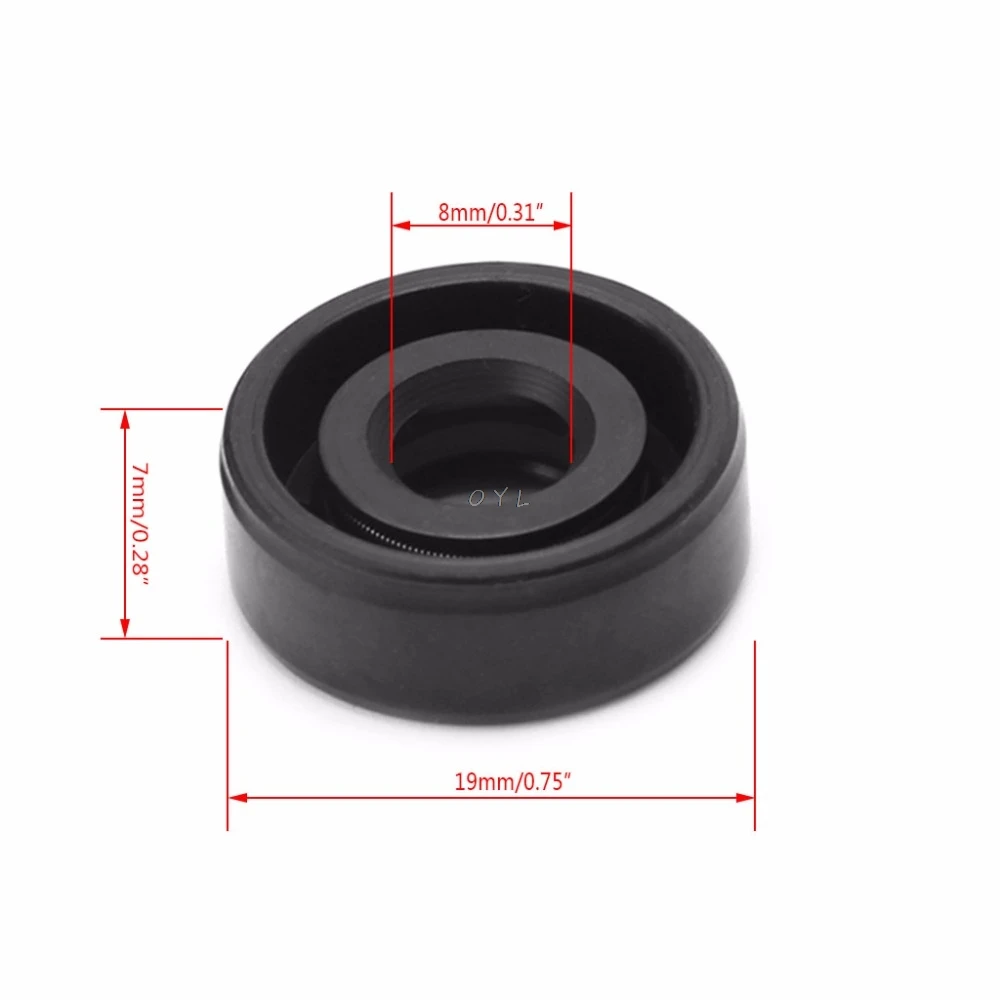 2pcs/set 8x19x7mm Wearable Breadmaker Sorbet Machine Blender Repair Parts Oil Seal Ring