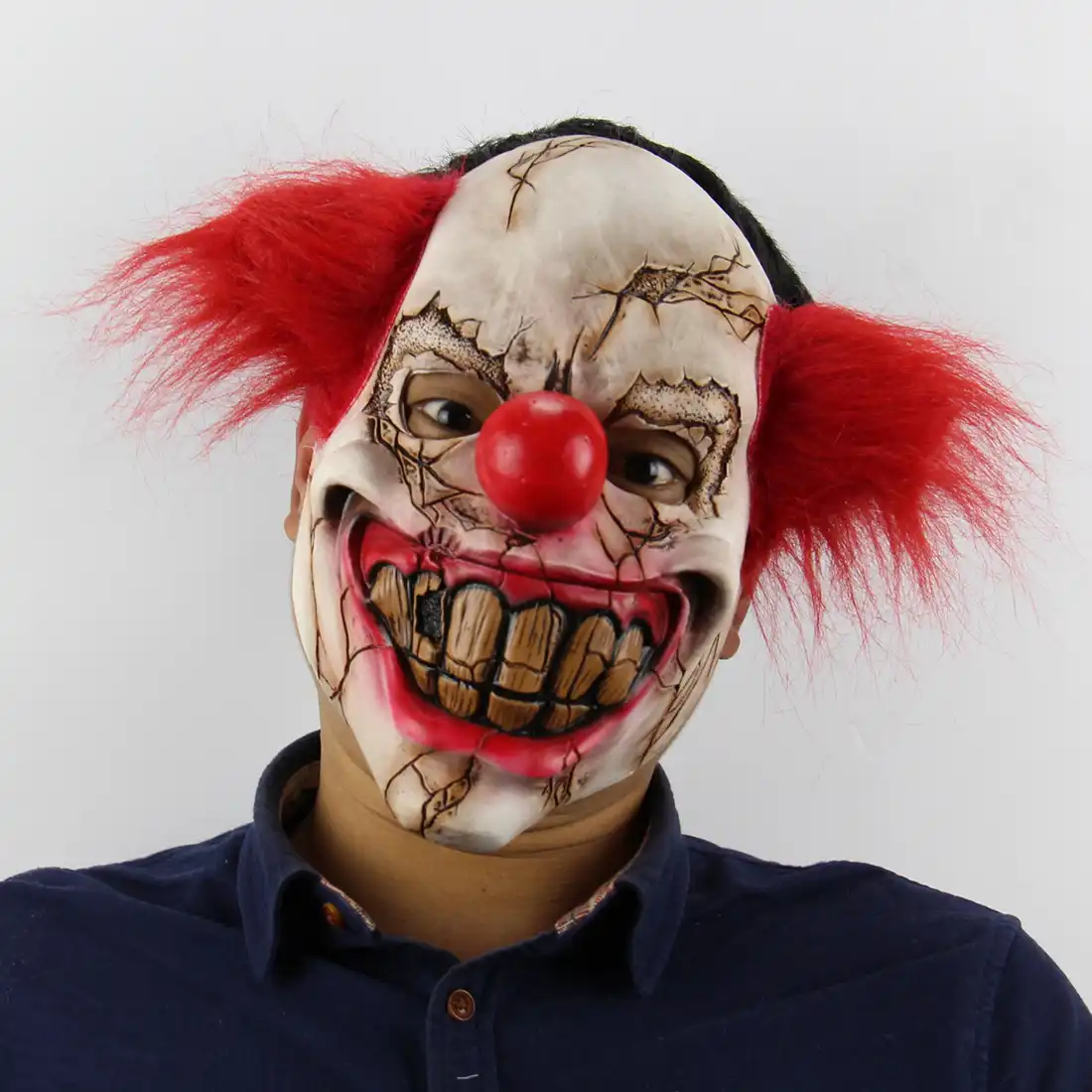 halloween scary clown mask props clown hedging masker realistic