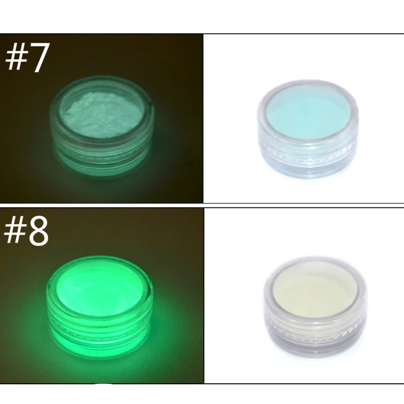 10 цветов фосфорное светящееся порошковое покрытие для ногтей УФ-Гель-лак светится в темноте пигменты для ногтей флуоресцентный порошок