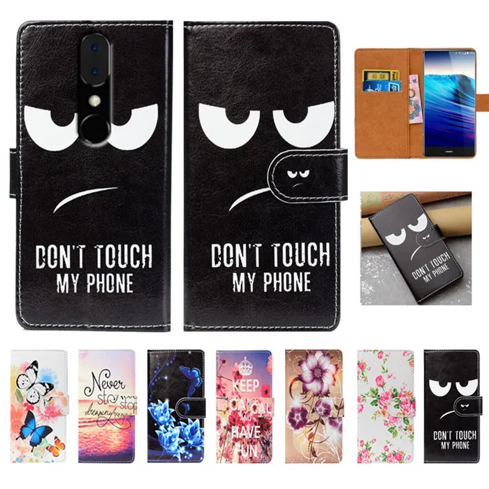 

For UMIDIGI Crystal Case High Quality Pu Leather 5.5" Flip Wallet Case Back Cover Book Case For UMIDIGI Crystal Cases