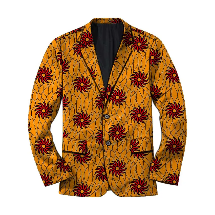 

Custom made Men Ankara blazer dashiki print formal suit jacket for African party/wedding man's outfit