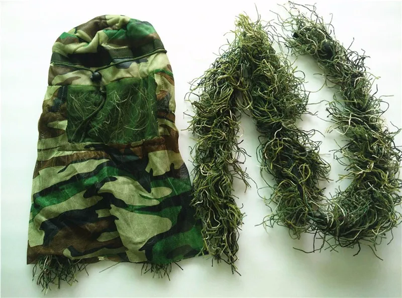 Лесной дизайн камуфляж Ghillie костюм Тип Травы охотничья одежда, yowie Снайпер 3D bionic Камуфляж костюм