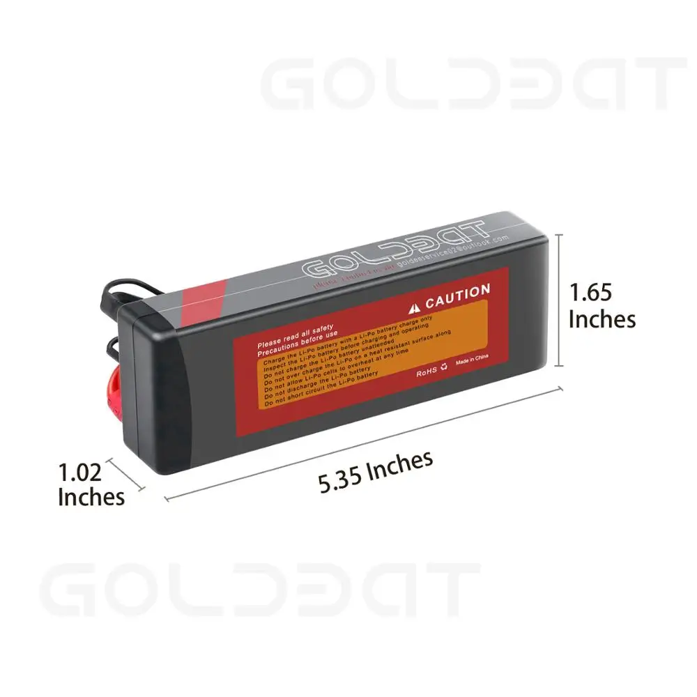 GOLDBAT 7,4 V lipo батарея 5000mAh RC Car 80C батарея lipo 7,4 V перезаряжаемая батарея для RC автомобиля лодки грузовика рокот с Deans T вилкой