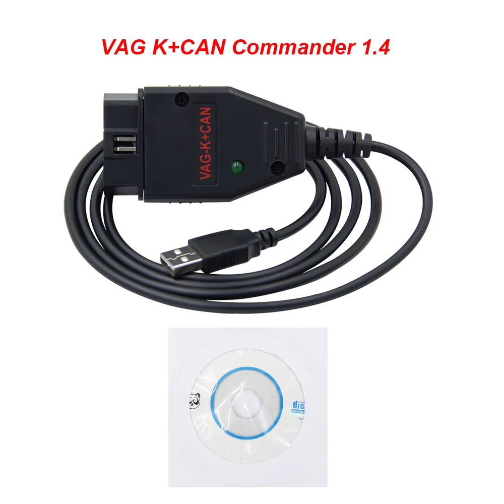 VAG K+ CAN K Can Commander 1,4 PIC18F258 FTDI OBD OBD2 автомобильный диагностический инструмент сканер кабель для Audi для VW коррекция одометра - Цвет: VAG K CAN 1.4