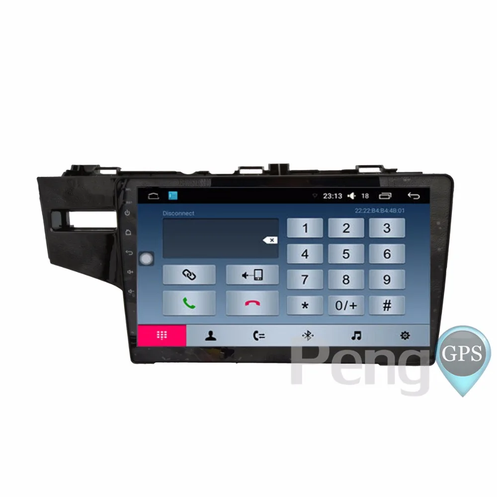 Автомобильный DVD плеер 10 2 дюйма Din Android 6 0 радио GPS навигация для Honda Fit с левым