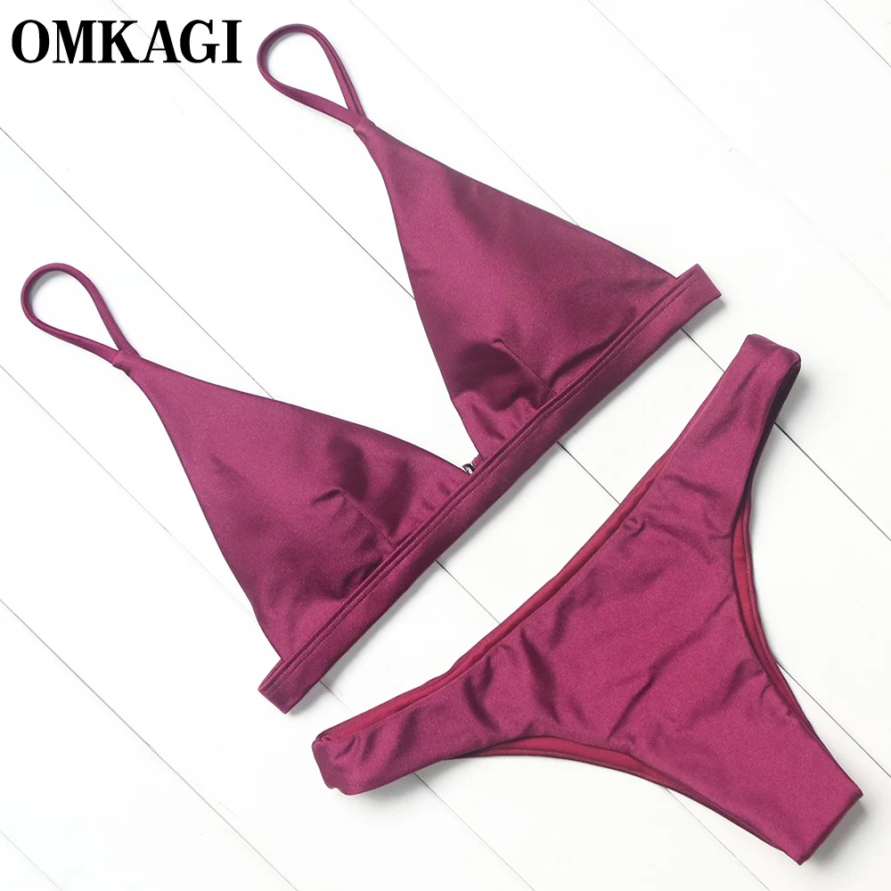 omkagi marca bikinis impostato donne dello swimwear costume da bagno sexy push up costumi da bagno di nuoto beachwear swim wear