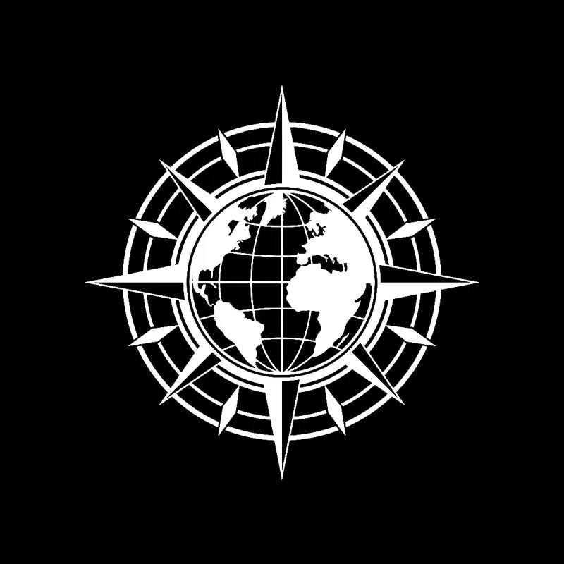 Виниловая настенная наклейка карта мира компас дорожный Глобус земной шар для