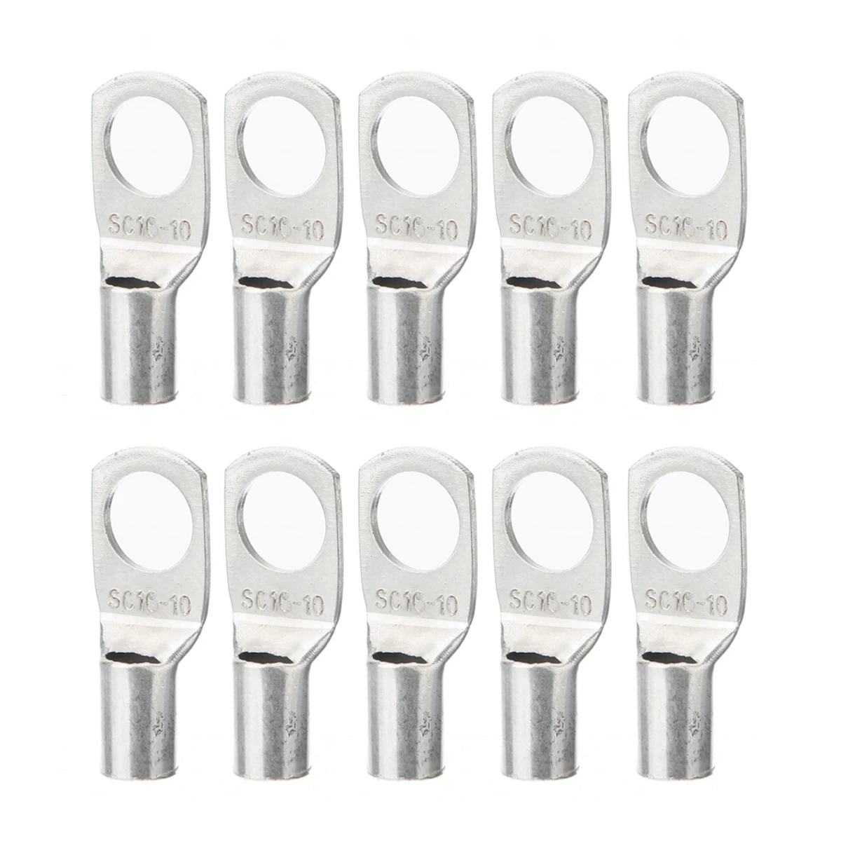10x 6-8mm Copper Tube Eyelet Terminals Crimp//Solder Wire//Cable Ends Lugs Battery
