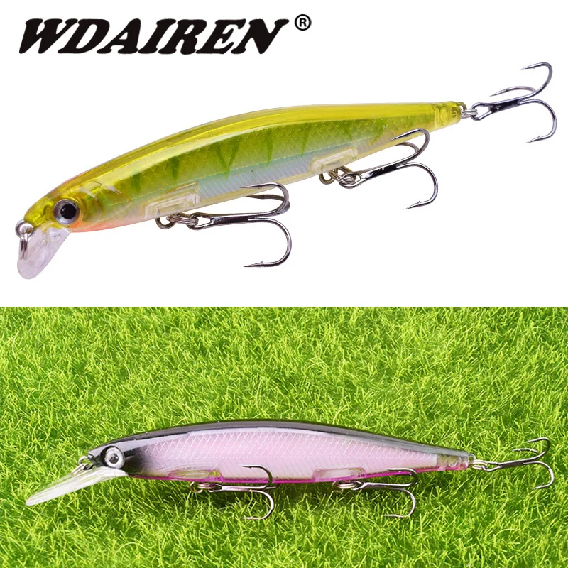 WDAIREN البلم الصيد إغراء العائمة Wobblers السحر معالجة 12.5g/13.8g الاصطناعي الطعم الثابت التريبل خطاف باس بايك crankbait WDAIREN البلم الصيد إغراء العائمة Wobblers السحر معالجة 12.5g/13.8g الاصطناعي الطعم الثابت التريبل خطاف باس بايك crankbait