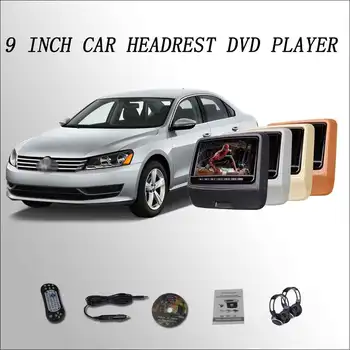 

BigBigRoad For Passat Car Headrest Monitor digital LCD screen 2*9" DVD player with USB / SD / IR / FM / SPEAKER / GAME / HDMI