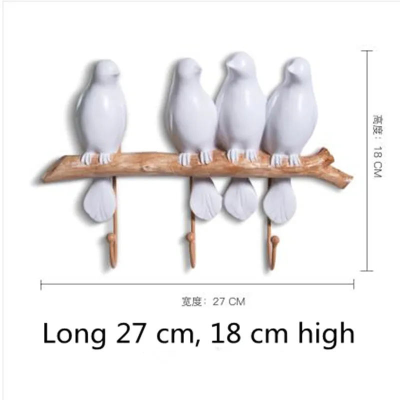 Крючок в виде птицы, красивый подвесной орнамент, креативный настенный крючок, настенные украшения