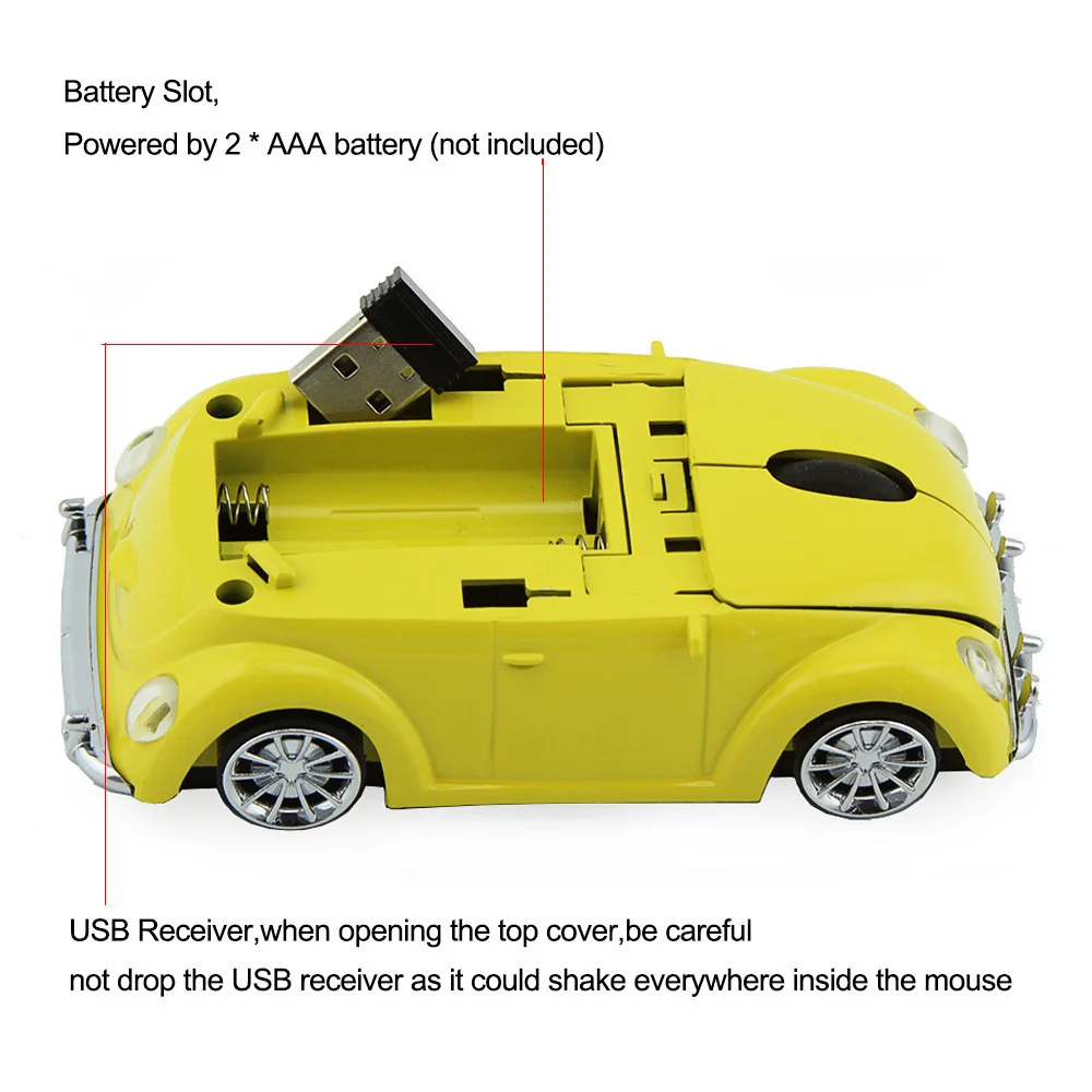 CHUYI 2,4 Ghz Автомобильная беспроводная мышь для геймера, классная модель автомобиля, компьютерная мини-мышь 1600 dpi, USB оптическая PC Mause для ноутбука, подарок, Лидер продаж