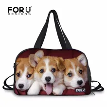 FORUDESIGNS/вельш корги пемброк Спорт на открытом воздухе Многофункциональный Dufflebag тренажерный зал Фитнес для Для мужчин Для женщин с независимые туфли карман