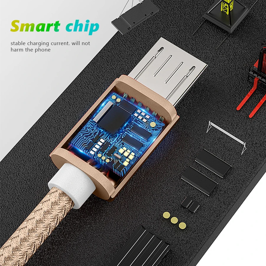 1 m المصغّر usb كابل شحن سريع لل Xiaomi Redmi ملاحظة 5 برو شاحن هاتف محمول يعمل بنظام تشغيل أندرويد كابل بيانات لسامسونج S7 مايكرو شاحن