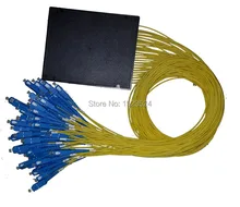 Free Shipping GPON EPON 2.0mm 1.5M 1x64 ABS Box 1 64 SC/UPC Fiber Optical PLC Splitter