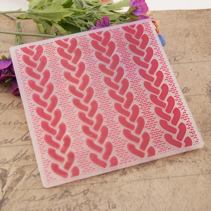 

KLJUYP Embossing folders Plastic Embossing Folder For Scrapbooking DIY Photo Album Card 142