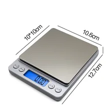 Точность 500 г/1000 г/2000 г/3000 г портативные мини-Электронные цифровые весы, карманные домашняя выпечка весы