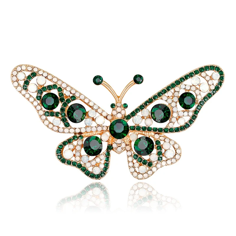 

6 Styles Cute Goldfish Carp Crystal Enamel Brooch Pins Colorful Butterfly Leaf Brooches Denim Lapel Badge Family Kid Gifts