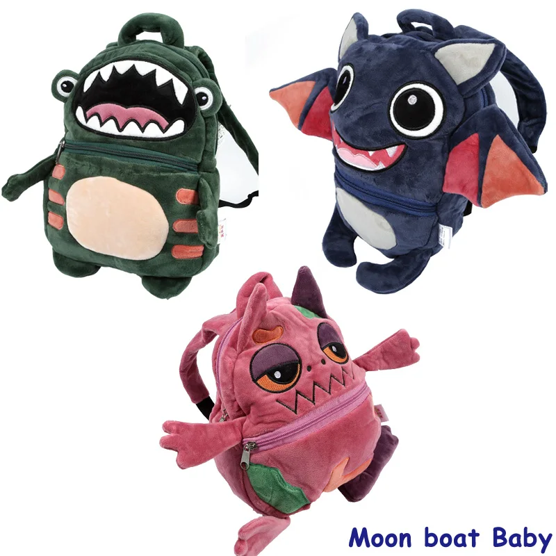 

2018New Cartoon Bag Soft Monster Children Backpack Cutely For Baby Bag For Girl Boy kids Fashion Plush Backpack Mochila Metoo