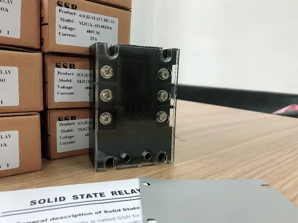 Трехфазное твердотельное реле JGX 40DA 40А на самом деле 3 32 В постоянного тока в 24 380